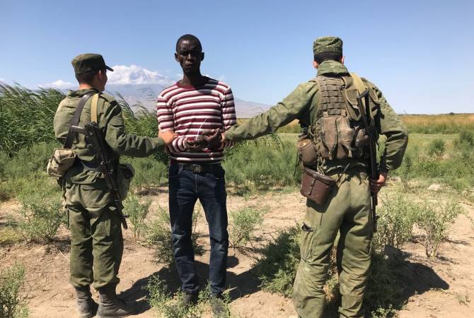 Ermenistan -Türkiye sınırında bir Gine vatandaşı yakalandı