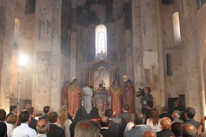 Van'ın Ahtamar Adası'ndaki Ermeni Surp Haç kilisesinde ayin (canlı yayın)