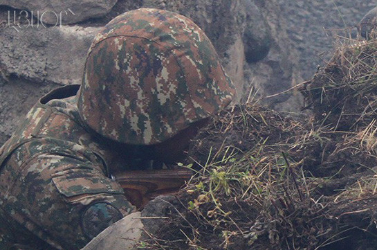 Azerbaycan tarafından açılan ateş sonucunda bir Ermeni asker yaralandı