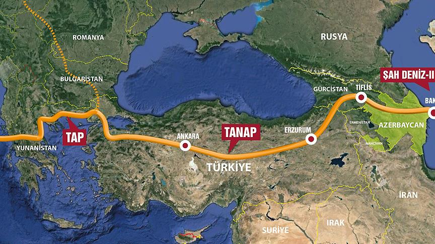 Թուրքական TANAP և TAP գազատարները միավորվել են Հունաստանի սահմանի մոտ
