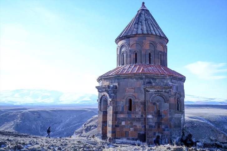 Kış aylarında tarihi Ermenistan başkenti Ani'yi ziyaret eden turist sayısı üç kat arttı