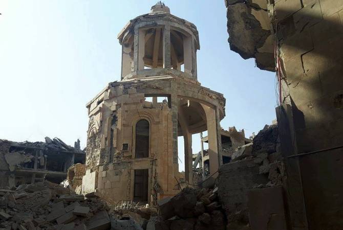 Esad, Der Zor’daki Srbots Nahatakats Ermeni Kilisesini restore etmeye söz verdi