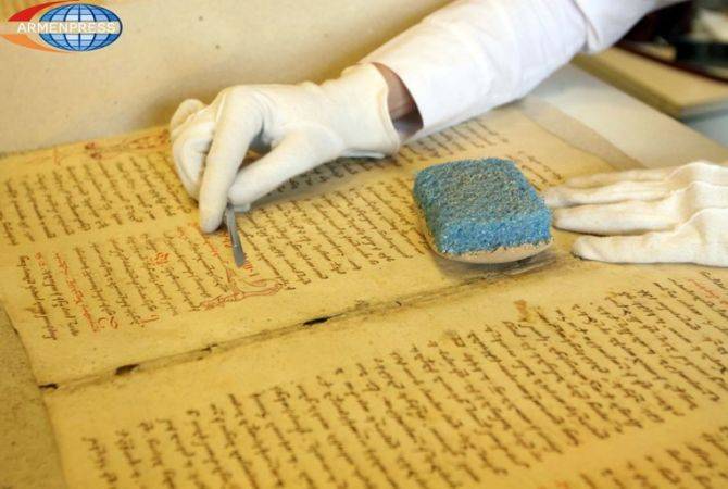 Matenadaran uzmanları Orta Doğu’daki zarar gören el yazmalarını restore edecek