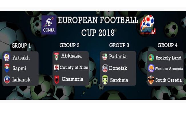 'CONIFA Avrupa Kupası 2019’ turnuvasına Batı Ermenistan ve Artsakh katılacak