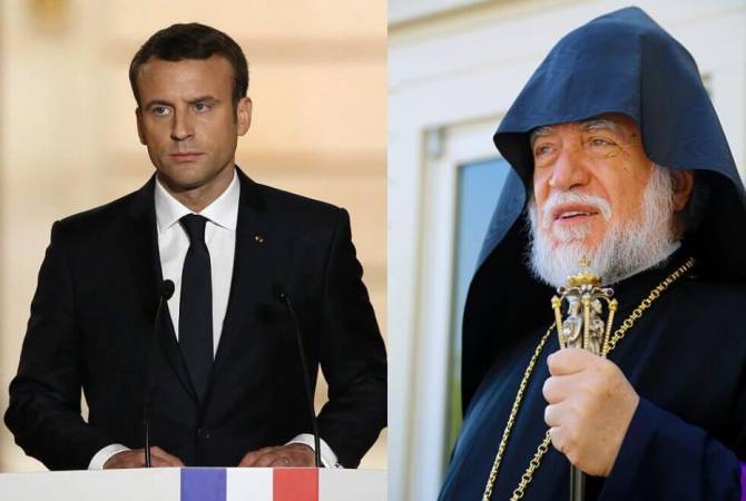 Kilikya Ermeni Katolikosu 1. Aram'dan Macron'a teşekkür mektubu