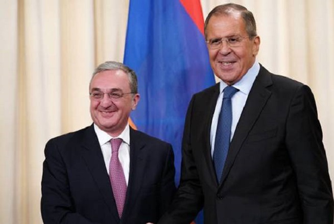 Sergey Lavrov vÉ Zohrab Mnatsakanyan ile ilgili gÃ¶rsel sonucu