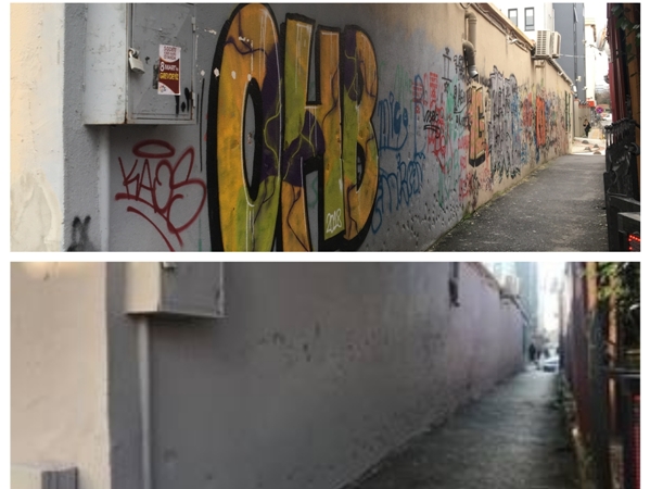 Türkiye’de Ermeni kilisesi duvarları üzerindeki graffitiler temizlendi