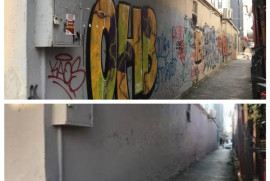 Türkiye’de Ermeni kilisesi duvarları üzerindeki graffitiler temizlendi