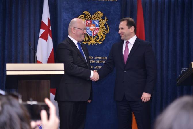Ermenistan ve Gürcistan Savunma Bakanları ikili işbirliği anlaşması imzaladılar