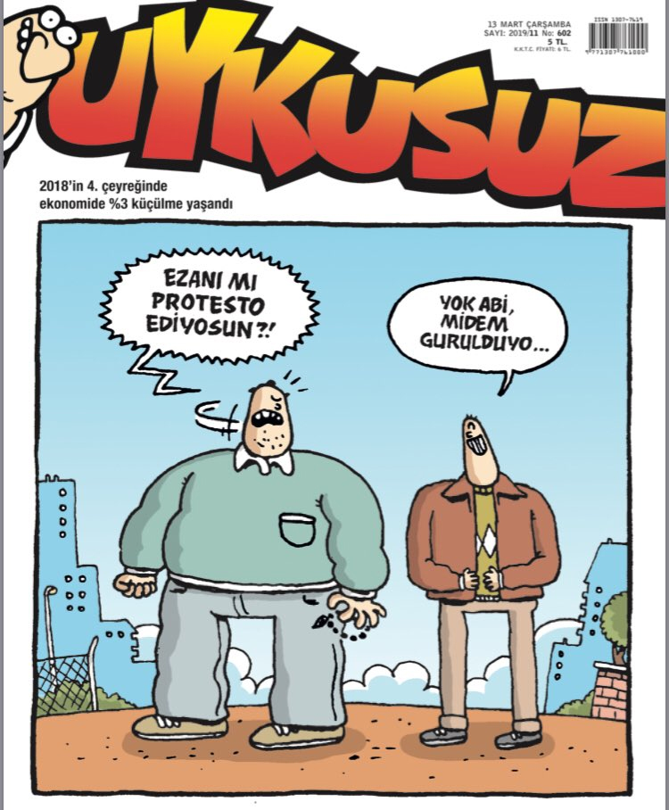 Թուրքական ամսագիրը ծաղրանկար է հրապարակել. «Էդ ազանի դե՞մ ես բողոքում»