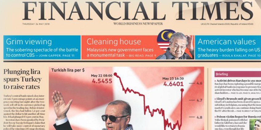 Financial Times․ «Էրդողանն այս անգամ մեծ ընտրություն չունի»