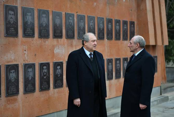 Ermenistan ve Karabağ Cumhurbaşkanları Taliş'i ziyaret ettiler