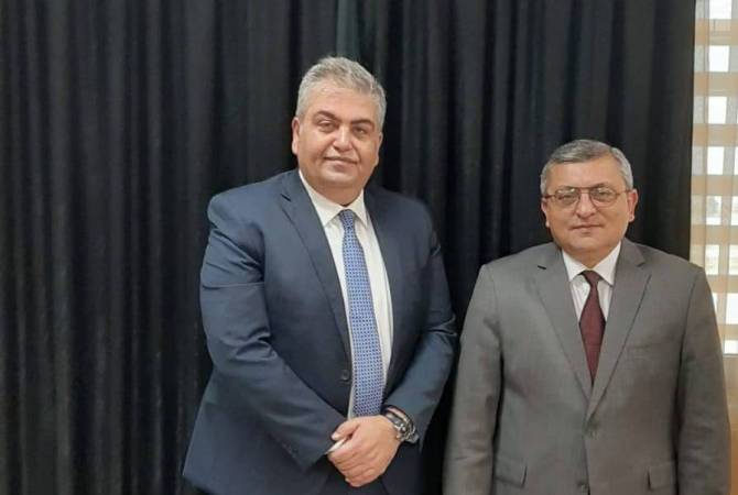 Ermeni elçi Irak Sivil Havacılık İdaresi Genel Müdürü ile direkt uçuşlar gerçekleştirme imkanlarını ele aldı