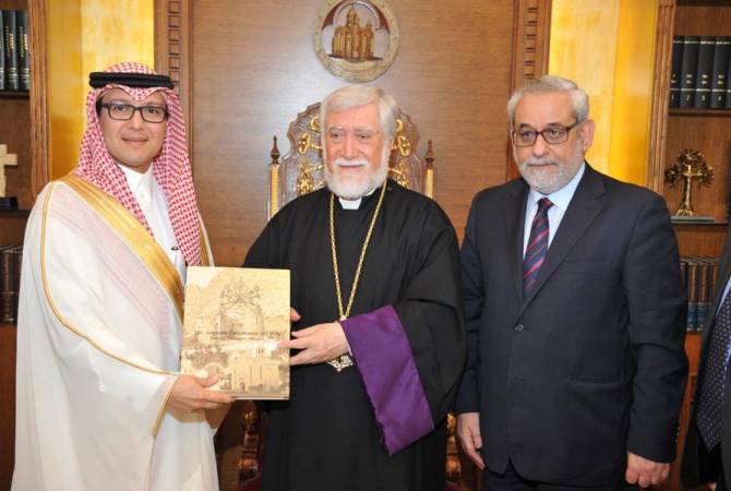 Lübnan’da Suudi Arabistan büyükelçisi Antilyas’taki Ermeni Soykırımı anıtını ziyaret etti