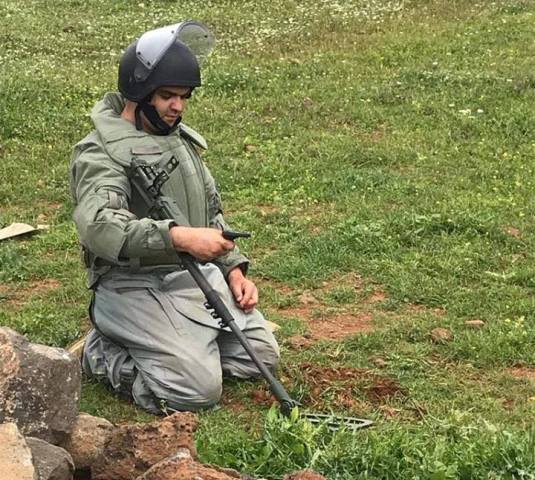 Ermeni uzmanlar Suriyede 10 bin metre kareden fazla alan mayınlardan temizlediler