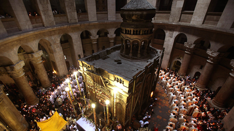 Ermeni, Rum Ortodoks ve Katolik kiliseleri Kudüs’teki Kutsal Kabir kilisesinin temelini restore edecek