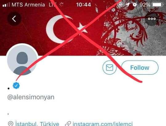 Türk hackerler, Ermenistan Parlamentosu Başkan Yardımcısının Twitter hesabını hackledi