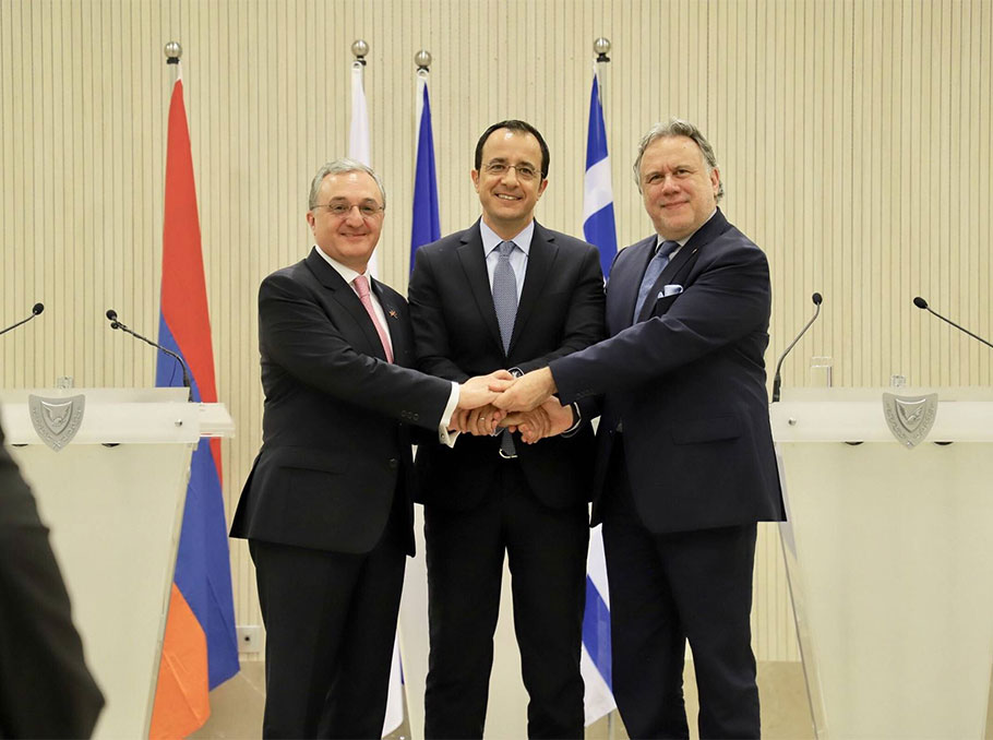 Ermenistan -Kıbrıs -Yunanistan arasında ik üçlü görüşmenin ana konuları