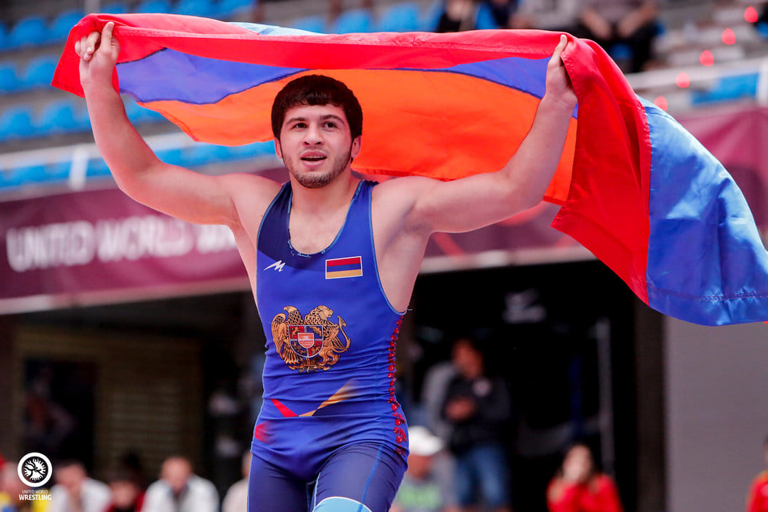 Ermeni güreşçi Avrupa Gençler Şampiyonasında birinci oldu