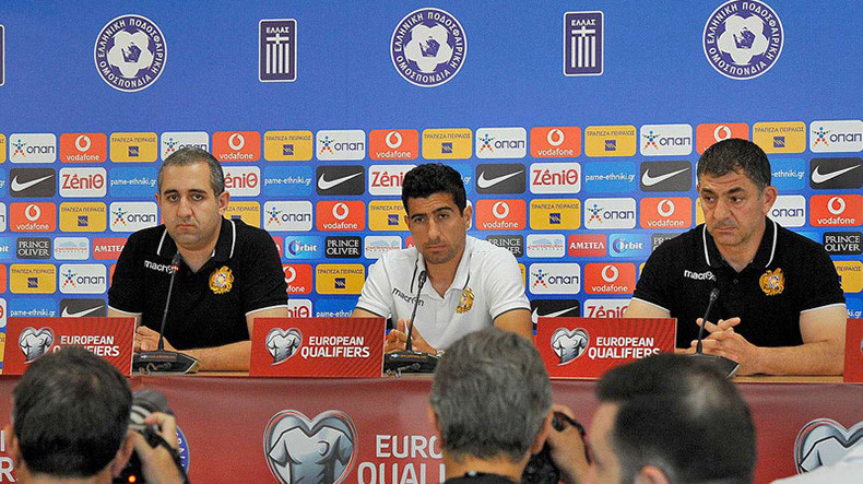 Ermenistan Milli takımı antrenörü Yunanistan ile maçtan önce zafer için mücade edeceklerini söyledi