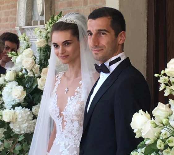 Dünyaca meşhur Ermeni Futbol Yıldızı Henrikh Mkhitaryan'ın düğününden kareler