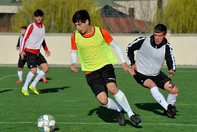 Ermenistan  Genç Milli Futbol Takımı Euro-2019’a hazırlanıyor