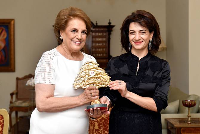 Anna Hakobyan Lübnan Cumhurbaşkanı’nın eşini Ermenistan’a davet etti