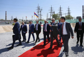 Ermenistan Başbakanı, yeni enerji santralinin inşaatının başlatma törenine katıldı