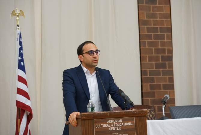 Ermenistan Başbakan Yardımcısı Boston Ermenilerine Yeni Ermenistan’ı birlikte inşa etme çağrısı yaptı