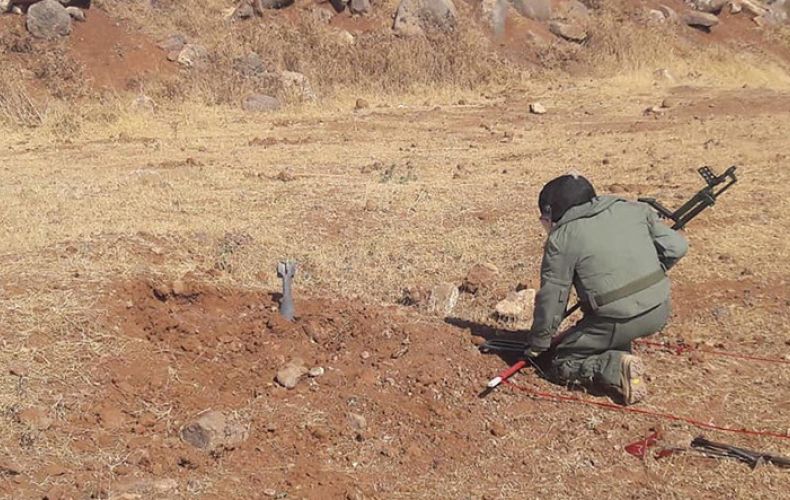 Ermeni uzmanlar, Suriye'de 28063 metrekarelik bir araziyi mayından temizledi