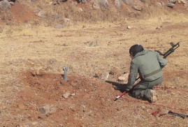 Ermeni uzmanlar, Suriye'de 28063 metrekarelik bir araziyi mayından temizledi