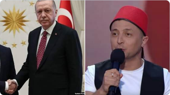 Зеленский про Эрдогана: ''Усатый таракан''.  президенту Украины припомнили его шутки (видео)