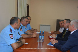 Karabağ Olağanüstü Haller Servisi'nin Müdürü, ICRC'in Artsakh görevlisini kabul etti