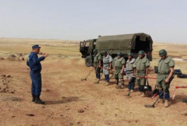 Ermeni uzmanlar, Suriye'de 48.967 metrekarelik bir araziyi mayından temizledi