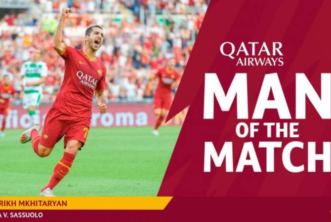 Henrikh Mkhitaryan, "Roma- Sassuolo" maçının en iyi futbolcusu