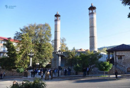 Şuşi'deki Gohar Ağa Camisi restorasyondan sonra tekrar ziyaretçilere açıldı