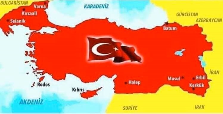 Սկանդալային քարտեզ. Բուլղարիայի տարածքի մի մասը ցույց է տրվում որպես Թուրքիայի տարածք, ինչպես նաև Հայաստանն ամբողջությամբ