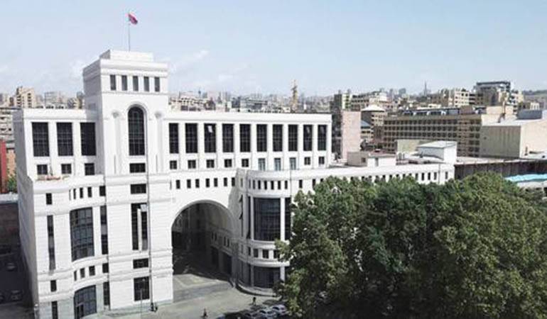 Ermenistan Dışişleri Bakanlığı: Türkiye’nin tutumu kabul edilemezdir ve kınıyoruz