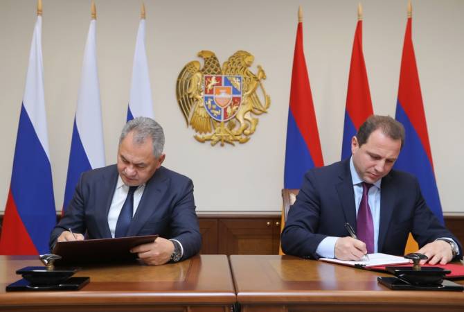 Ermenistan ile Rusya Savunma Bakanları, 2020 yılı ikili işbirliği planını imzaladı