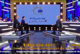 “Ermenistan” Panarmenian Vakfı Teleton 2019 sonucunda yaklaşık 10 milyon dolar topladı