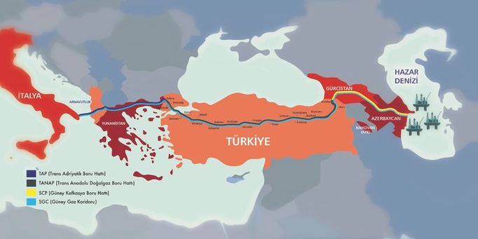 Թուրքիայով անցնող ադրբեջանական TANAP գազատարը հասել է Հունաստան