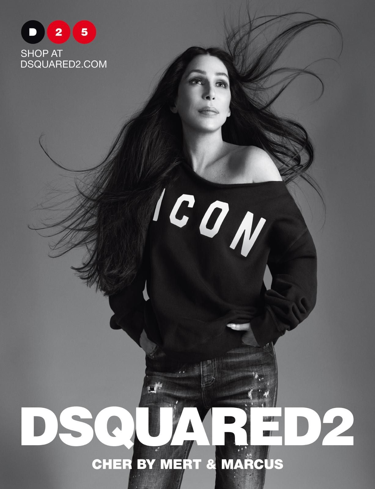 Efsanevi Ermeni sanatçı Cher, “Dsquared 2” moda markasının yüzü oldu