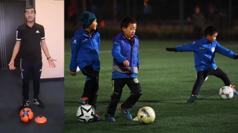 Ermeni antrenör Çin’li futbolsever çocuklar için özel kampanya başlattı (video dersler)