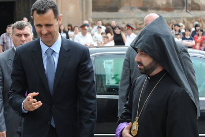 Ermeni Kilisesi'nin Şam Diyakosluğu'ndan Esad ve Suriye'ye teşekkür mesajı