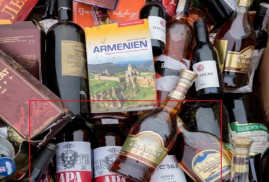 Azerbaycan’da Ermeni yapımı mallar yok edildi