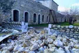 Karabağ'daki Amaras Manastırı'nda restorasyon çalışmaları devam ediyor
