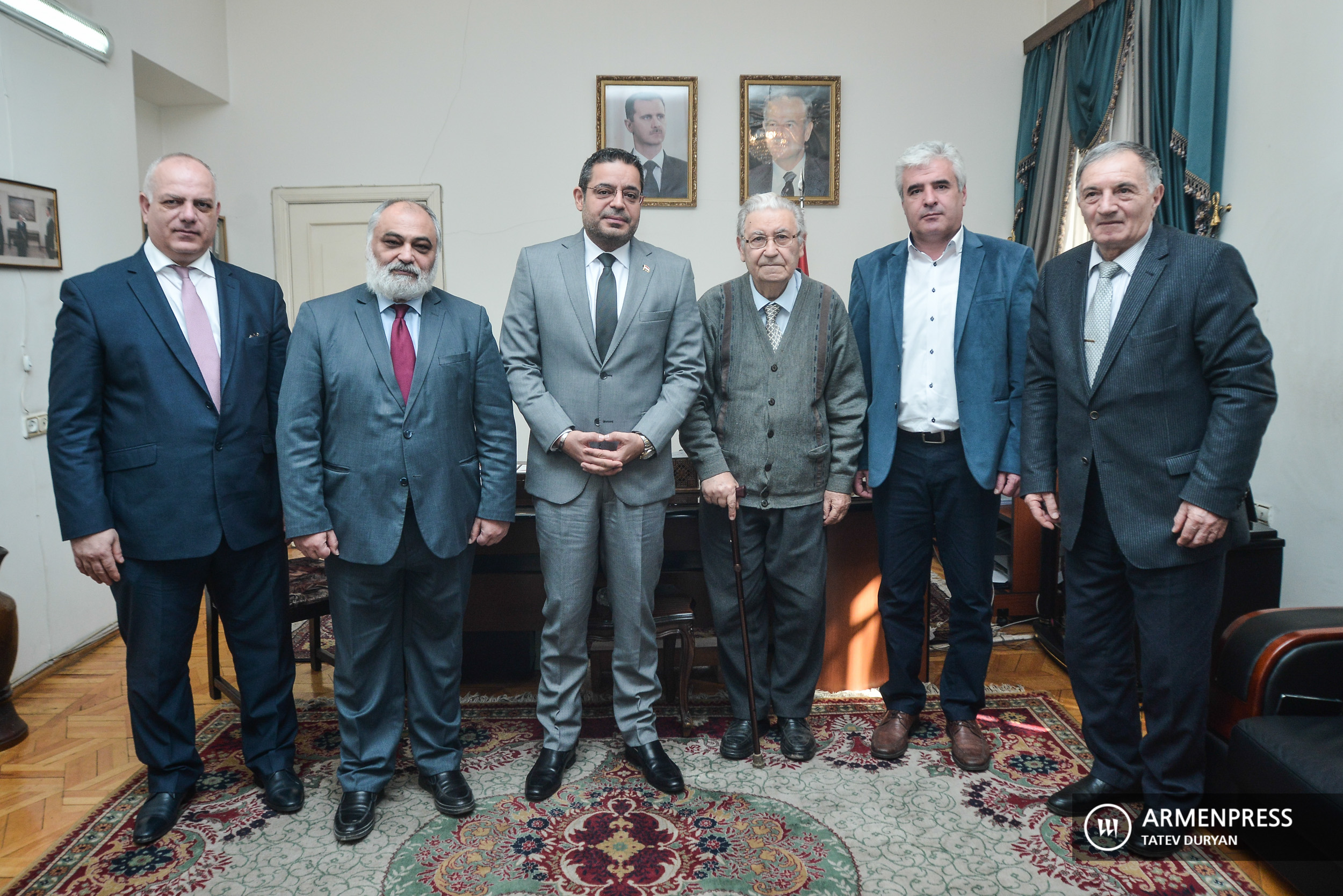 Ermeni aydınlarından Suriye Büyükelçiliğine teşekkür ziyareti