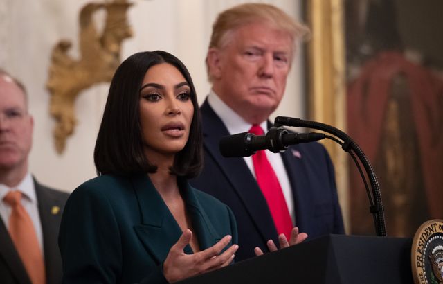 Kim Kardashian ve Donald Trump ABD’de hapishane sisteminin reformlarını konuştu