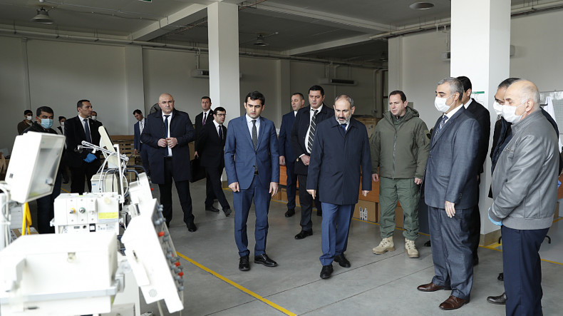 Ermenistan Başbakanı, "Mühendislik şehrini" ziyaret etti
