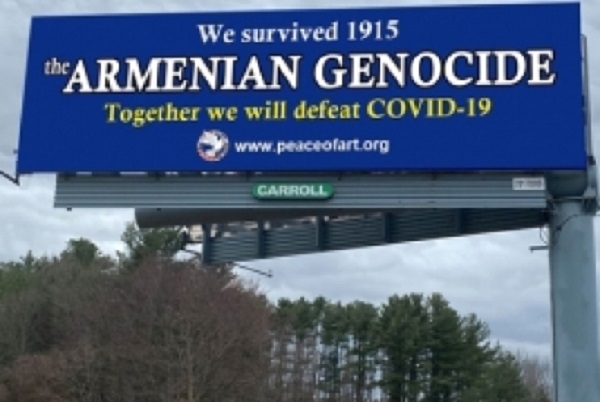 ABD’de 1 Nisan tarihinden reklam panolarla Ermeni Soykırımı’nı hatırlatıyorlar